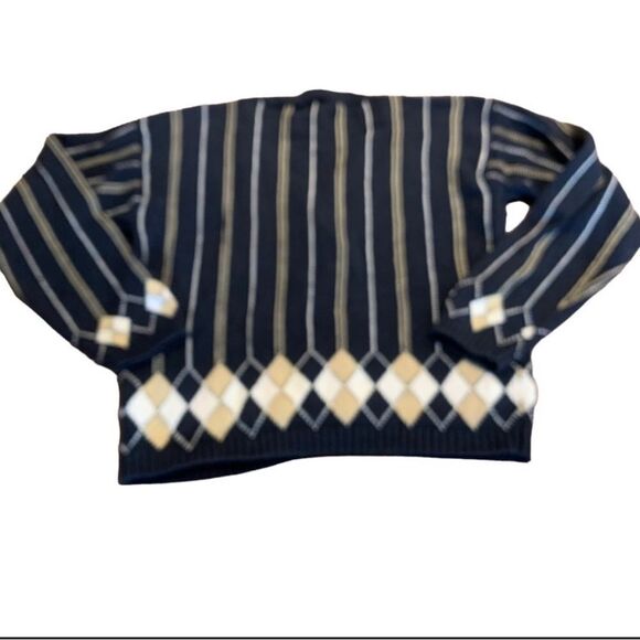 Women’s Golf Argyle Striped Cardigan Sweater EP Pro Small - Picture 2 of 8